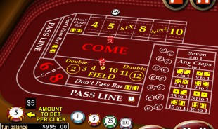 aperçu Craps (RTG)