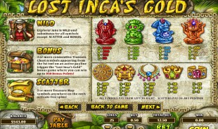 aperçu jeu Lost Inca's Gold 2