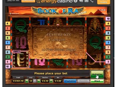 4000€ gagnés sur Book of Ra